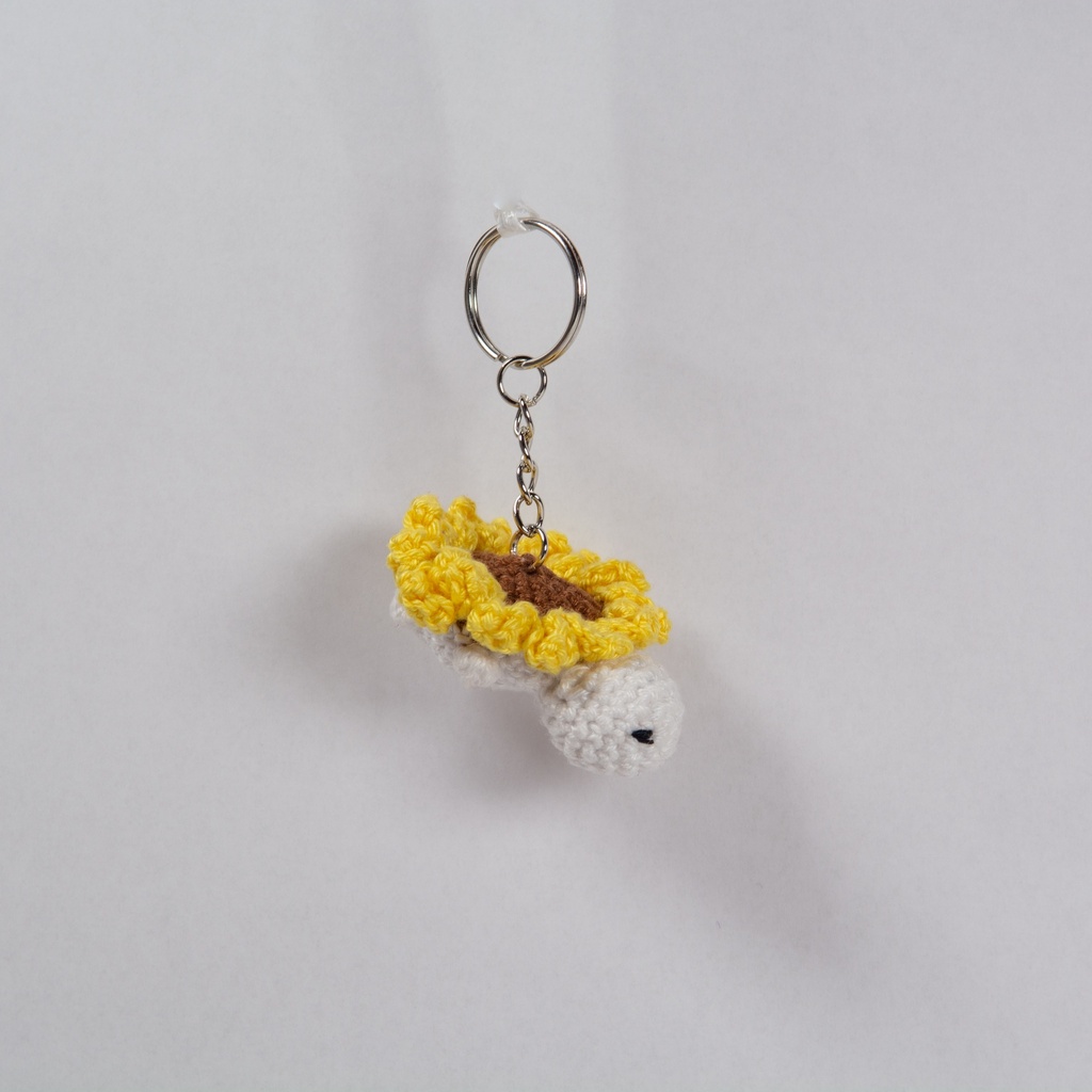 Keychain sunflower turtle