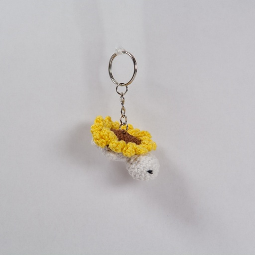 Keychain sunflower turtle